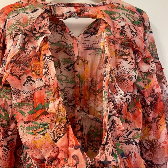 IRO RUFFLED OPEN BACK TOP - Picture 8 of 11